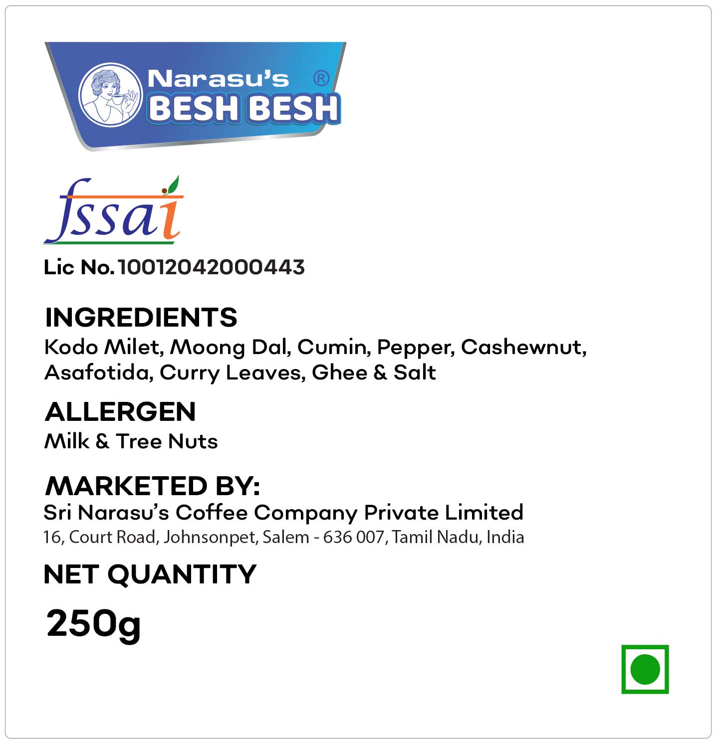 Varagu Ven Pongal Mix